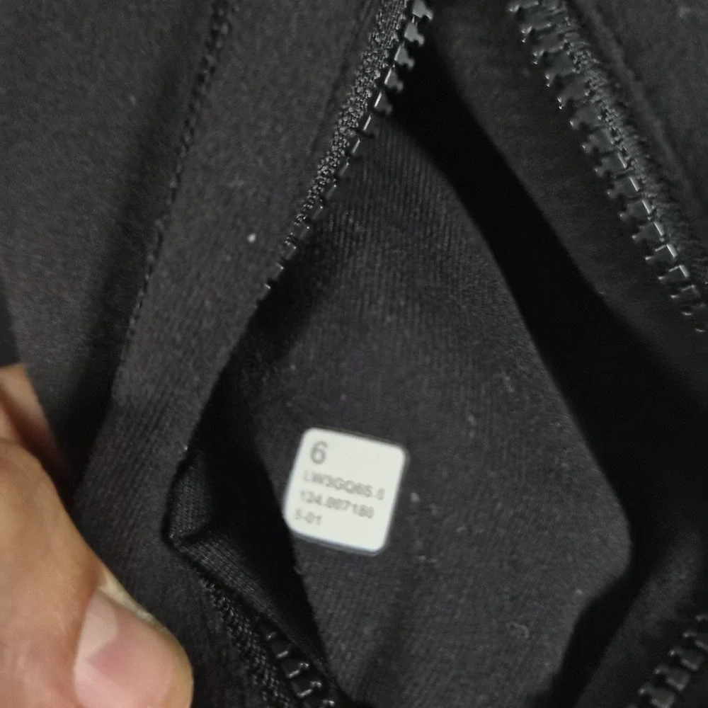 Lululemon Define Jacket Black Full Zip Women's Size 6 Luon Thumbholes